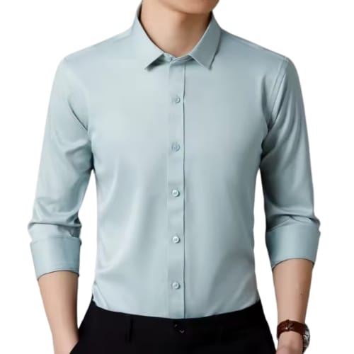 Camiseta social manga longa