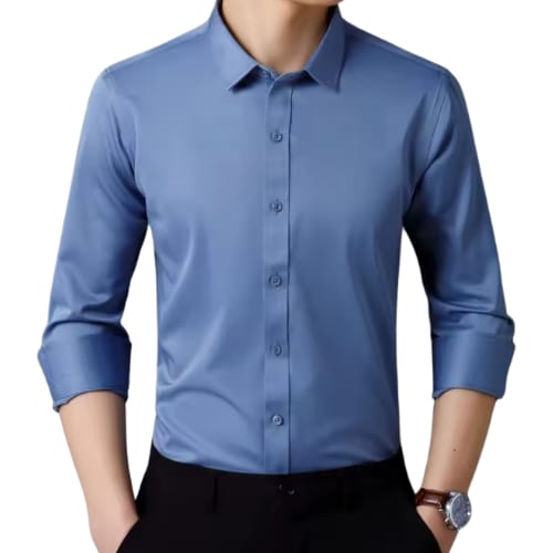 Camiseta social manga longa