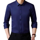 Camiseta social manga longa