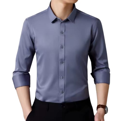 Camiseta social manga longa