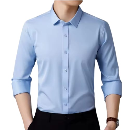 Camiseta social manga longa