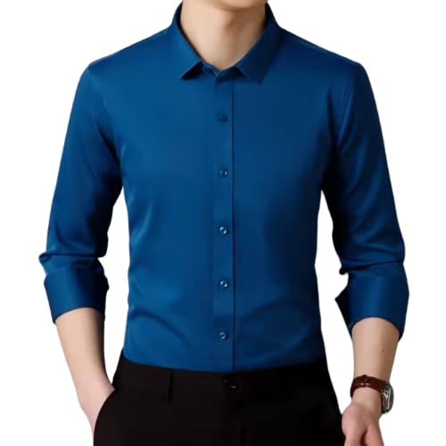 Camiseta social manga longa