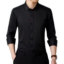 Camiseta social manga longa