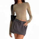 Camiseta feminina manga comprida